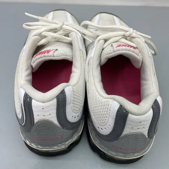 Nike Reax Run 5 Sneakers Shoes Running Training Athletic Silver White Womens 8 - Picture 9 of 14